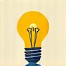 Icon of a lightbulb with gears, symbolizing continuous innovation.
