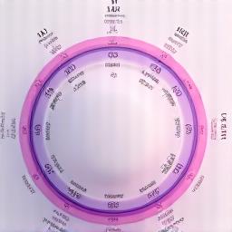 Cycle tracking interface showing hormonal wellness patterns