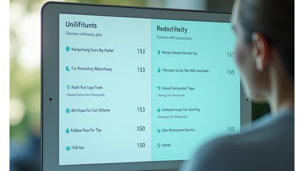 Sample personalized wellness plan with detailed recommendations derived from biometric data