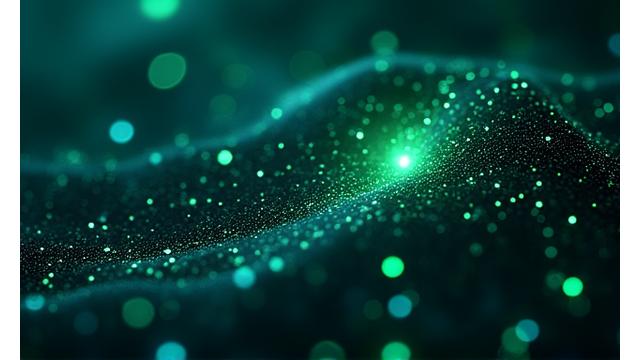 Abstract visualization of interconnected data nodes and glowing neural pathways, representing AI processing complex health data with focus on precision.