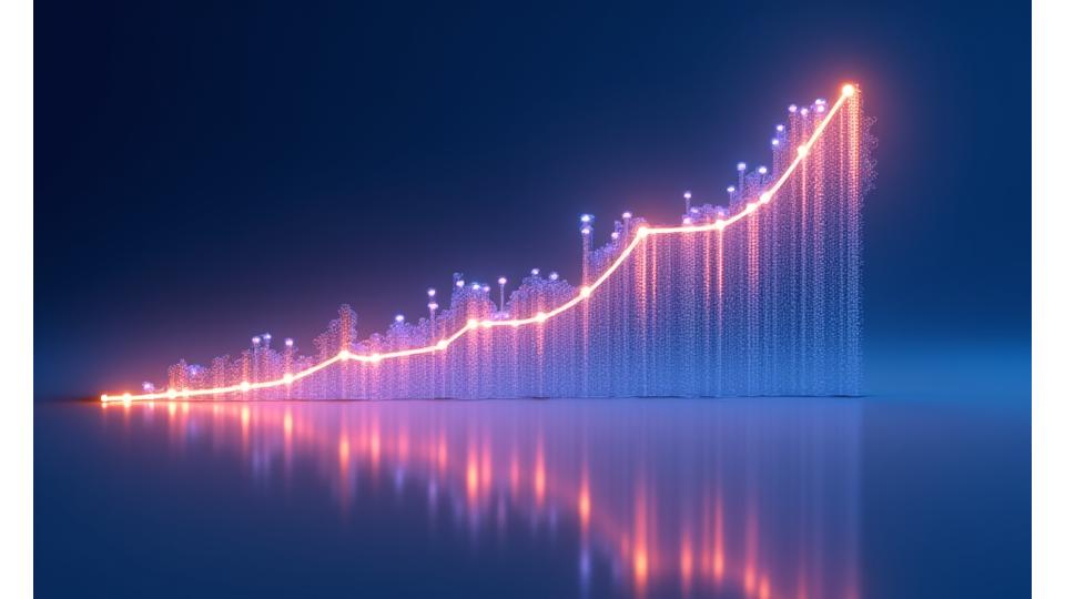 AI-powered sleep optimization chart showing personalized progress over time, with insights and recommendations for improvement.
