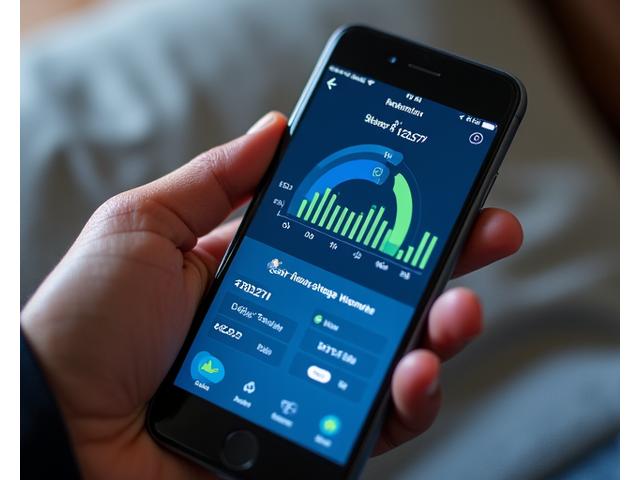 Smartphone screen displaying detailed sleep stage breakdown from smart ring data